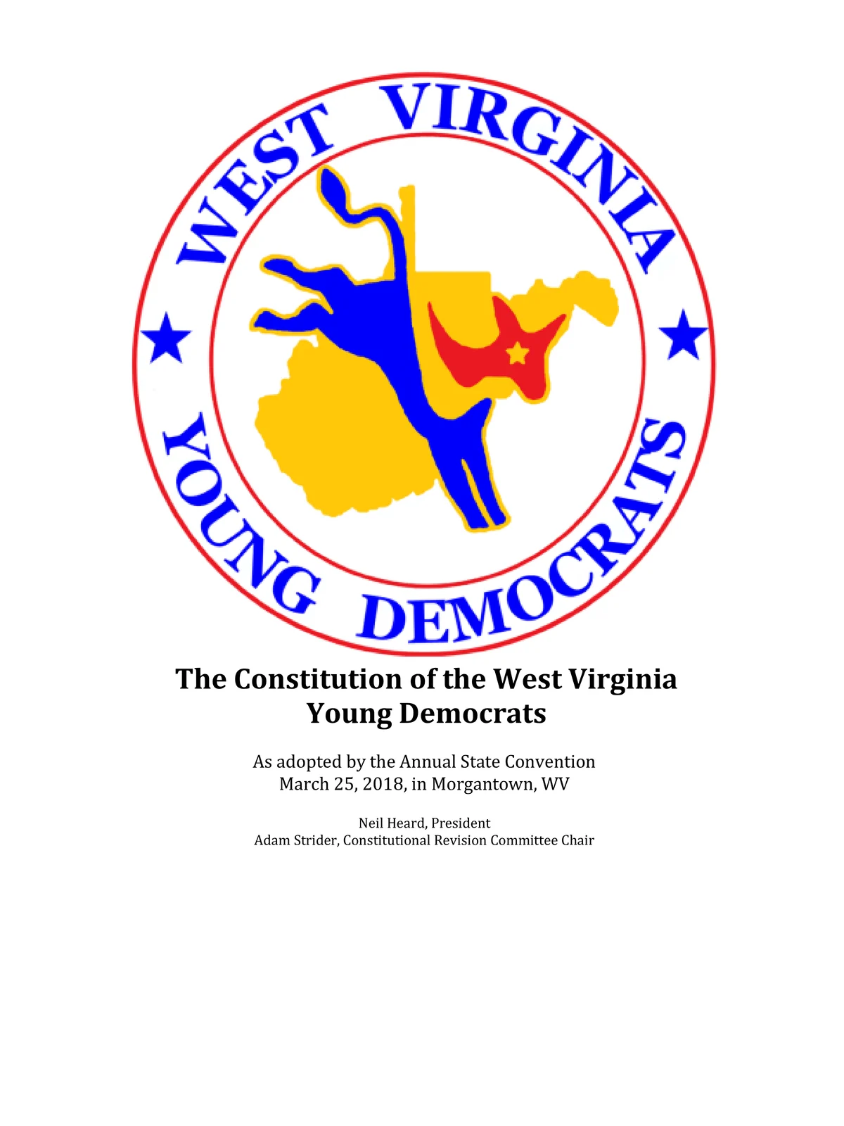 Preview of Constitution of the West Virginia Young Democrats (March 25, 2018)